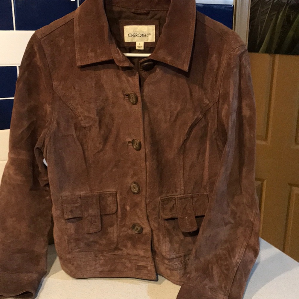 Vintage Cherokee Brown suede short jacket